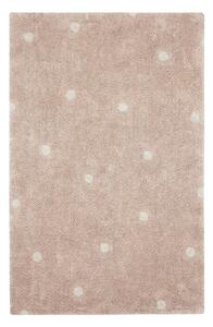 Pratelný koberec Dots 150 x 100 cm růžový