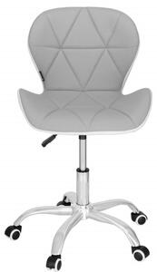 Kancelářská židle ergonomická SPRINGOS HF0023 šedo-bílá