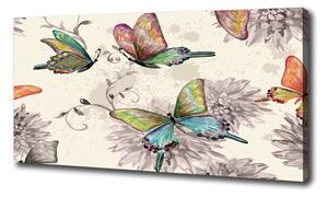 Foto obraz na plátně Motýli a květiny oc-90122536