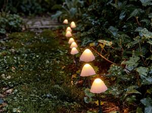 Zahradní LED světla MUSHROOMS 20 ks, 380 cm