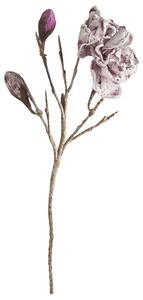 Umělá větvička FROST MAGNOLIA 110 cm, fialová