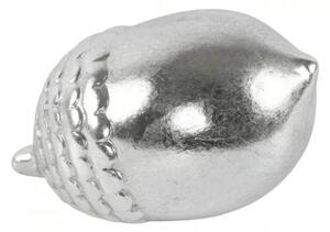 Dekorativní soška SILVER ACORN 13 cm, stříbrná