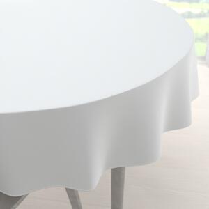 Biante Teflonový kulatý ubrus TF-027 Bílý bez vzoru Ø 110 cm