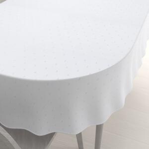 Biante Teflonový oválný ubrus TF-084 Obdélníčky na bílém 80x120 cm