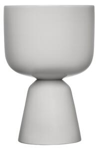 Květináč Nappula iittala nízký světle šedý