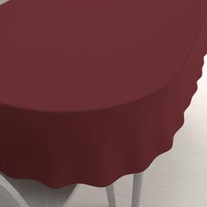 Biante Teflonový oválný ubrus TF-095 Vínově červený bez vzoru 60x100 cm