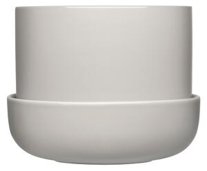 Květináč Nappula iittala s podmiskou světle šedý