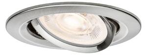 P 92415 LED vestavné svítidlo Nova Plus GU10 Flat IP65 93mm 4,9W 230V 2700K kov kartáčovaný - PAULMANN