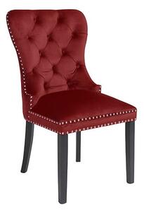 Čalouněná židle ve stylu glamour do jídelny a obývacího pokoje Charlot - Black Red White - BRW