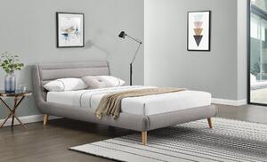 Manželská postel 160 cm Edith (černý jasan) (s roštem)