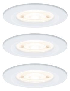 P 92278 LED vestavné svítidlo Nova GU10 Flat nevýklopné IP44 3x4,9W 230V 2700K bílá mat - PAULMANN