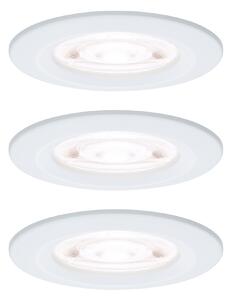 P 92337 LED vestavné svítidlo Nova GU10 Flat nevýklopné IP44 3x4,9W 230V 4000K bílá mat - PAULMANN