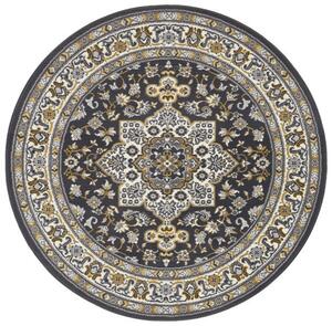 Nouristan - Hanse Home koberce Kruhový koberec Mirkan 104106 Dark-grey - 160x160 (průměr) kruh cm