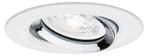 P 92422 LED vestavné svítidlo Nova Plus GU10 Flat IP65 93mm 4,9W 230V stmívatelné 4000K bílá mat/chrom - PAULMANN