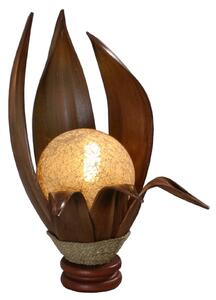 Karima stolní lampa z tvrzených kokosových listů