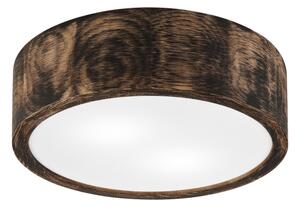 Koupelnové stropní svítidlo OAK SMOKY 2xE27/15W/230V IP54 pr. 27,5 cm dub/hnědá