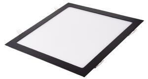T-LED BSN24 LED panel 24W černý čtverec Teplá bílá