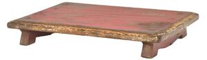 Čajový stolek z teakového dřeva, 53x37x9cm (BB)