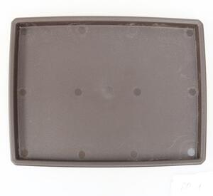E-bonsai Bonsai podmiska plast PP-1 - 15 x 11 x 1,2 cm hnědá