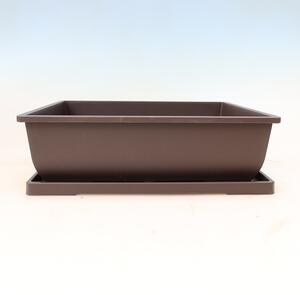 E-bonsai Bonsai miska+podmiska plast MP-7 - 34 x 26 x 11cm