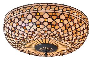 Endon 64276 - Stropní svítidlo Tiffany MILLE FEUX 2xE27/60W/230V pr. 45 cm
