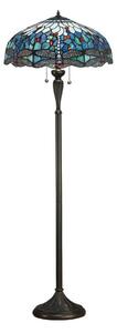 Endon 64069 - Stojací lampa Tiffany DRAGONFLY 2xE27/60W/230V pr. 50 cm