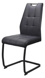 Černá prošívaná židle ATOLA