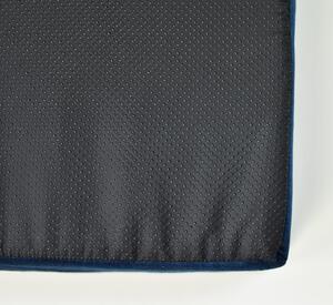 Lauren Design Ortopedická matrace pro psy Hector, modrý velvet Velikost: M (70x60x8 cm)