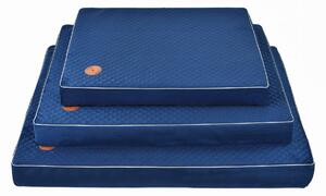 Lauren Design Ortopedická matrace pro psy Hector, modrý velvet Velikost: XL (100x80x10cm)