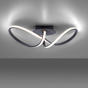LED stropní svítidlo Maria, stmívatelné, černá