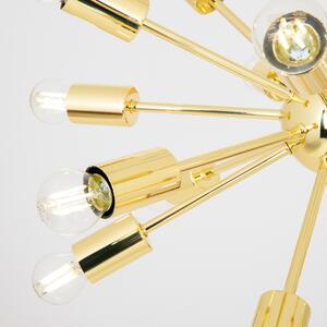 Zlaté loftové závěsné svítidlo MANDI 51 cm
