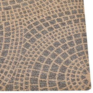 Jutový koberec 160 x 230 cm béžový/šedý ARIBA