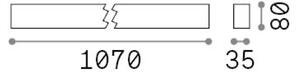 Ideal lux Pro 267135 STEEL stropní svítidlo s podsvícením LED 36W 3700/2900lm 4000K černá, UGR<19