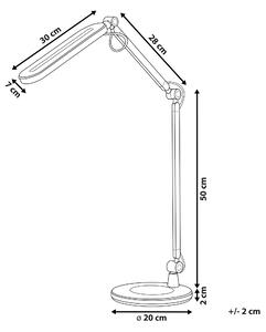 Kovová stolní LED lampa černá GRUS