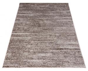 Makro Abra Kusový koberec PETRA 5058 1 744 Moderní Proužky šedý béžový hnědý Rozměr: 140x200 cm