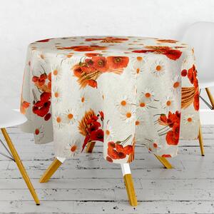 Ubrus PVC kulatý DC-6845B - Polní kvítí (různé velikosti)