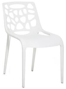 Jídelní židle bílá MORGAN