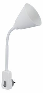 PAULMANN svítidlo do zásuvky Junus Flexarm E14 bílá vypínač na lampě 954.28 P 95428