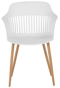 Sada 2 bílých jídelních židlí BERECA