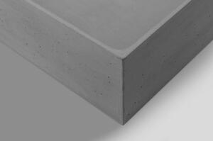 Sapho Formigo Umyvadlová mísa beton 47,5x13,5x36,5 cm, šedá FG019