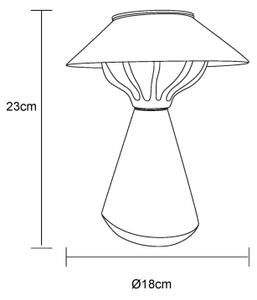 Globo 36639S - LED Solární lampa 10xLED/0,06W/1,2V IP44 hnědá