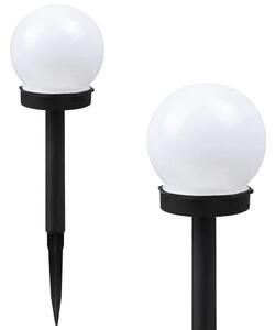 Bluegarden, LED solární lampa 33 cm, 16ks, model P60264, černá-bílá, KPL-07899