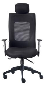 Kancelářská židle ALBA LEXA s 3D podhlavníkem - černá
