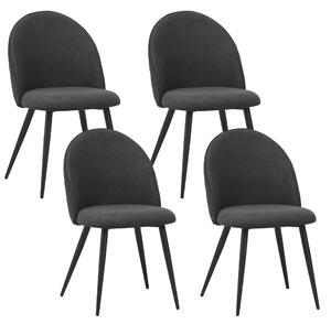 Jídelní židle Albatros s látkovým potahem Capo Anthracite - látka Stylový vintage design, látkový potah, čalouněná židle testovaná SGS - moderní kuchyňská židle, židle do jídelny nebo k jídelnímu stolu