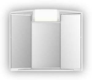 Jokey Plastové skříňky ANGY Zrcadlová skříňka (galerka) - bílá - š. 59 cm, v. 50 cm, hl. 15 cm 185412020-0110