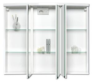 Jokey MDF skříňky ANCONA LED Zrcadlová skříňka (galerka) - bílá - š. 83 cm, v. 69 cm, hl. 25 cm 211313120-0110