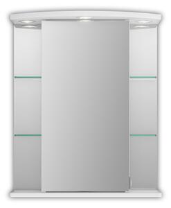 Jokey MDF skříňky HAVANA LED Zrcadlová skříňka (galerka) - bílá - š. 55 cm, v. 66 cm, hl. 23 cm 211211120-0110