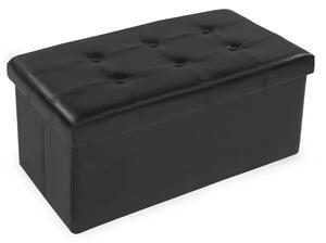 Tectake Box skládací s úložným prostorem 80x40x40cm černá