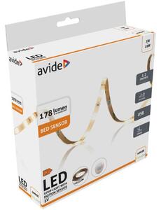 Set: voděodolný LED pásek 4,7W 185lm, denní, 1m s vypínačem a USB