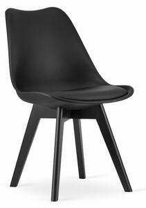 Set čtyř jídelních židlí MARK - černé (černé nohy) 4ks